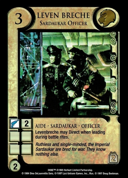 Leven Breche, Sardaukar Officer